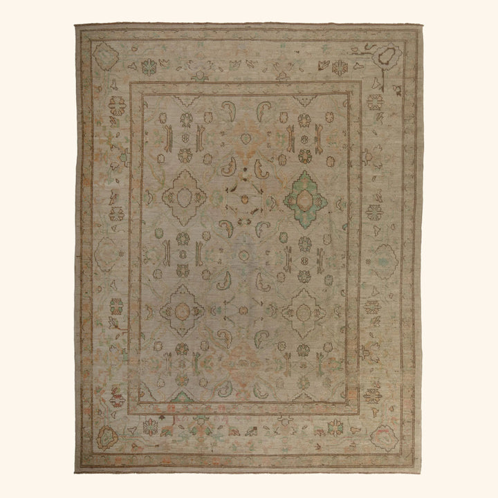 Zameen Patterned Modern Wool Rug - 8'11" x 11'3" Default Title