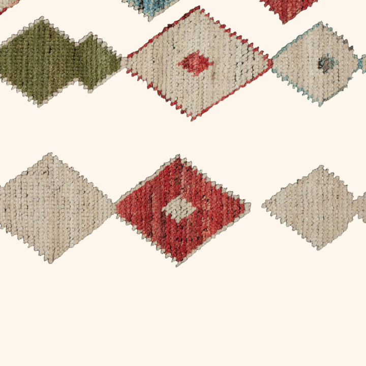 Zameen Patterned Modern Wool Rug - 6'7" x 8'11" Default Title