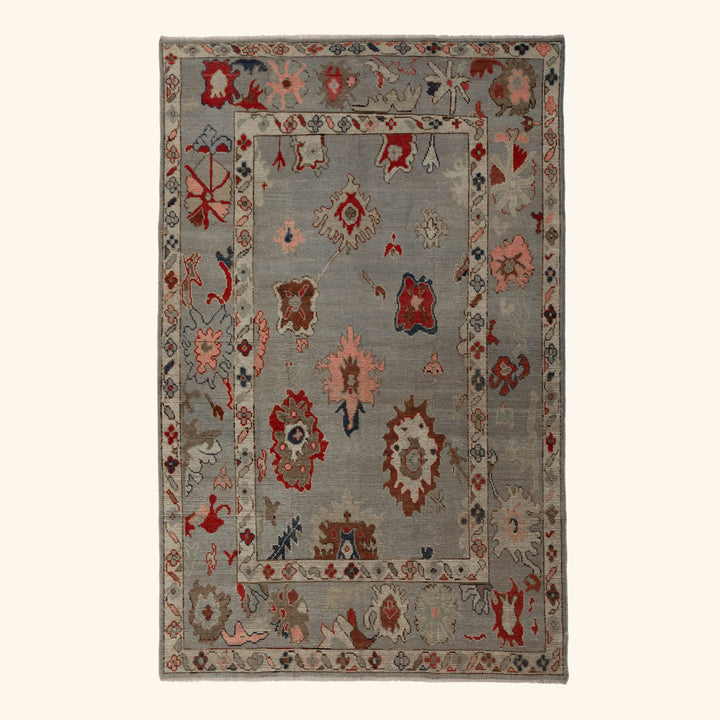 Zameen Patterned Modern Wool Rug - 5'4" x 8'1" Default Title