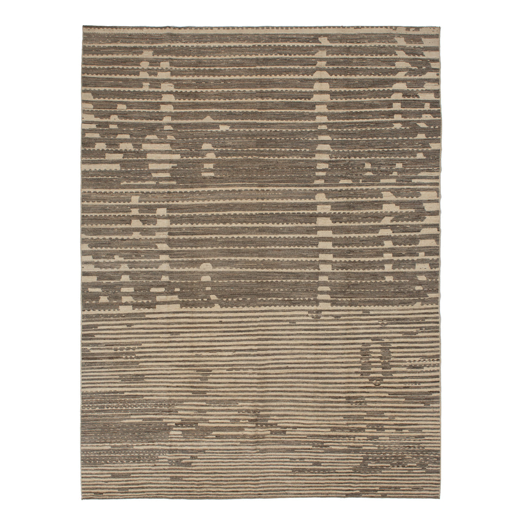 Zameen Patterned Modern Wool Rug - 10' x 13'7" Default Title