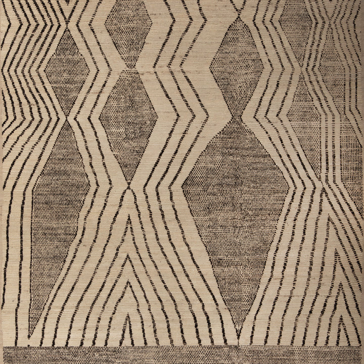 Zameen Patterned Modern Wool Rug - 8'10" x 9'7" Default Title