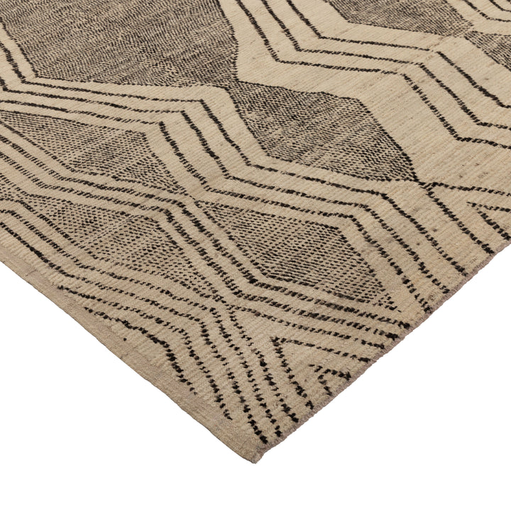 Zameen Patterned Modern Wool Rug - 8'10" x 9'7" Default Title