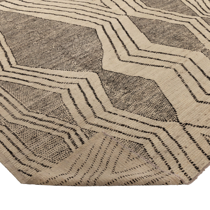 Zameen Patterned Modern Wool Rug - 8'10" x 9'7" Default Title