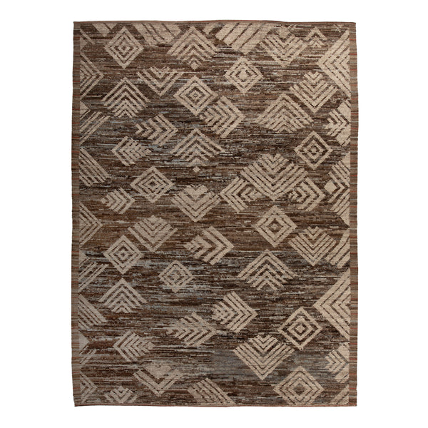 Zameen Patterned Modern Wool Rug - 10' x 14' Default Title