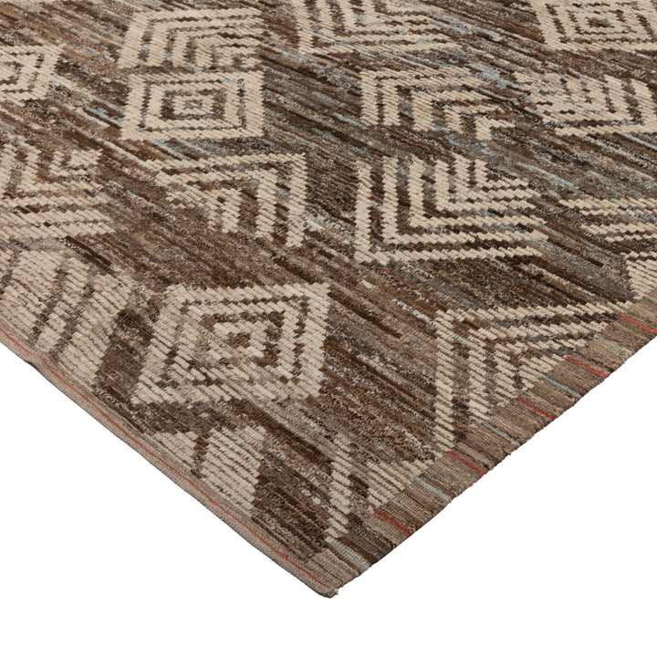 Zameen Patterned Modern Wool Rug - 10' x 14' Default Title