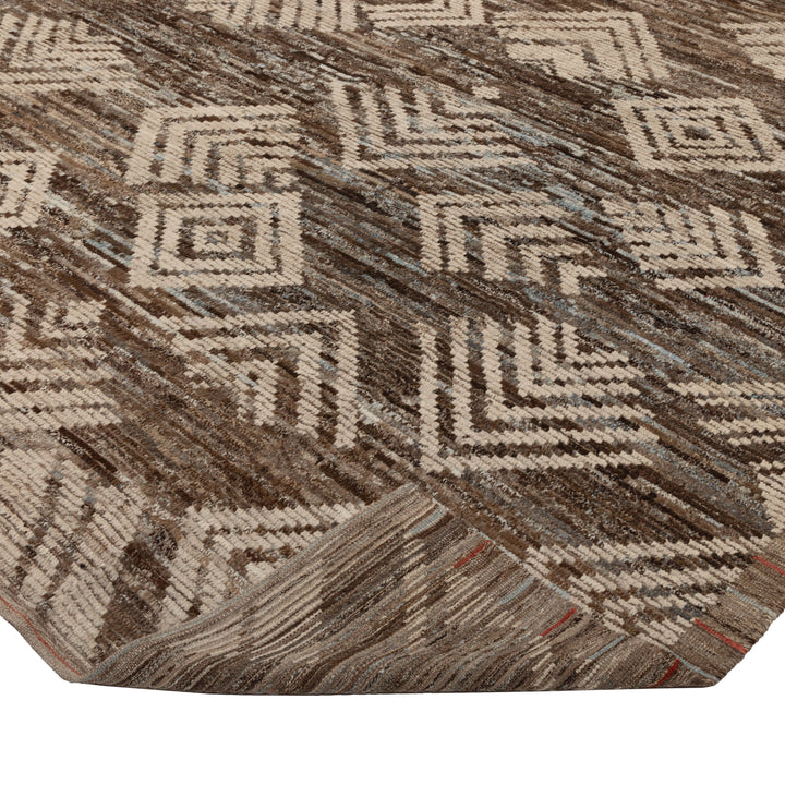 Zameen Patterned Modern Wool Rug - 10' x 14' Default Title