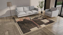 Black Zameen Transitional Wool Rug - 8'8" x 9'9"