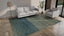 Blue Solid Zameen Modern Wool Rug - 9'1" x 11'10"