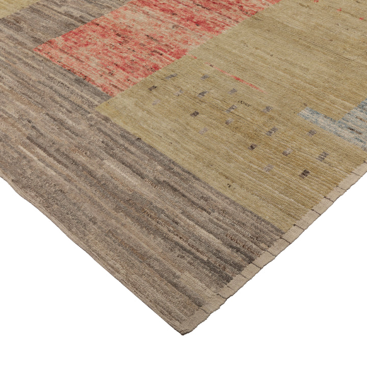 Zameen Patterned Modern Wool Rug - 10'9" x 13'4" Default Title