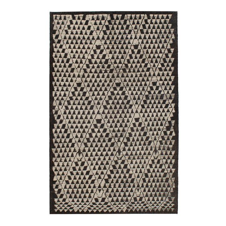 Zameen Patterned Modern Wool Rug - 6'7" x 9'9" Default Title