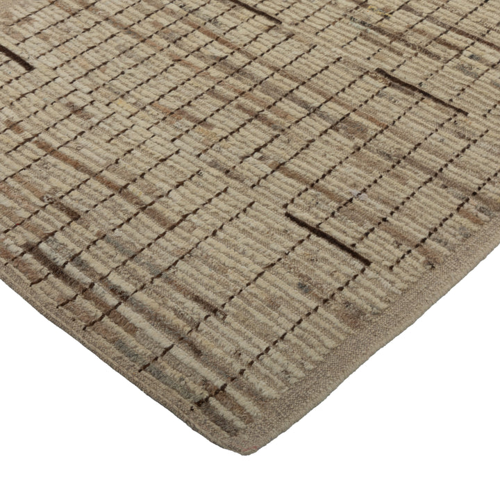 Zameen Patterned Modern Wool Rug - 3'7" x 11'10" Default Title