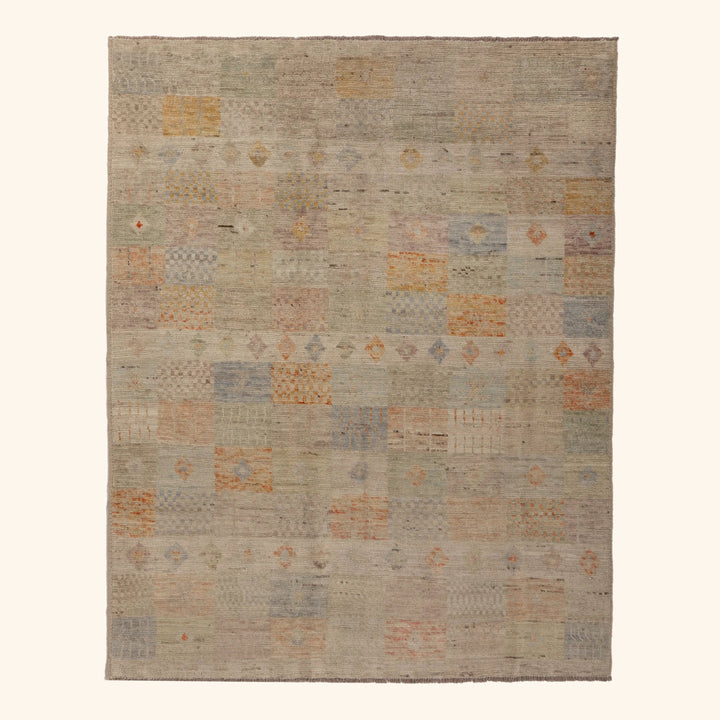 Zameen Patterned Modern Wool Rug - 5'3" x 6'6" Default Title