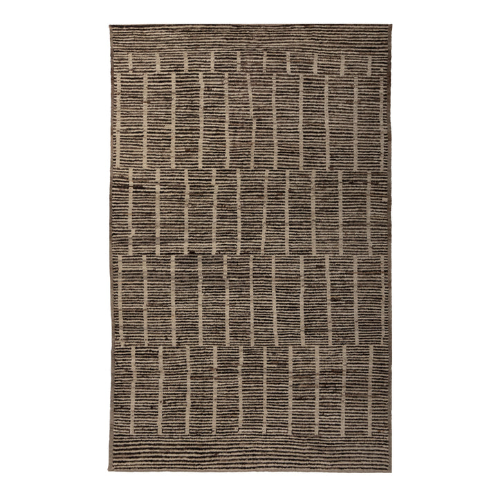 Zameen Patterned Modern Wool Rug - 6'4" x 9'10" Default Title