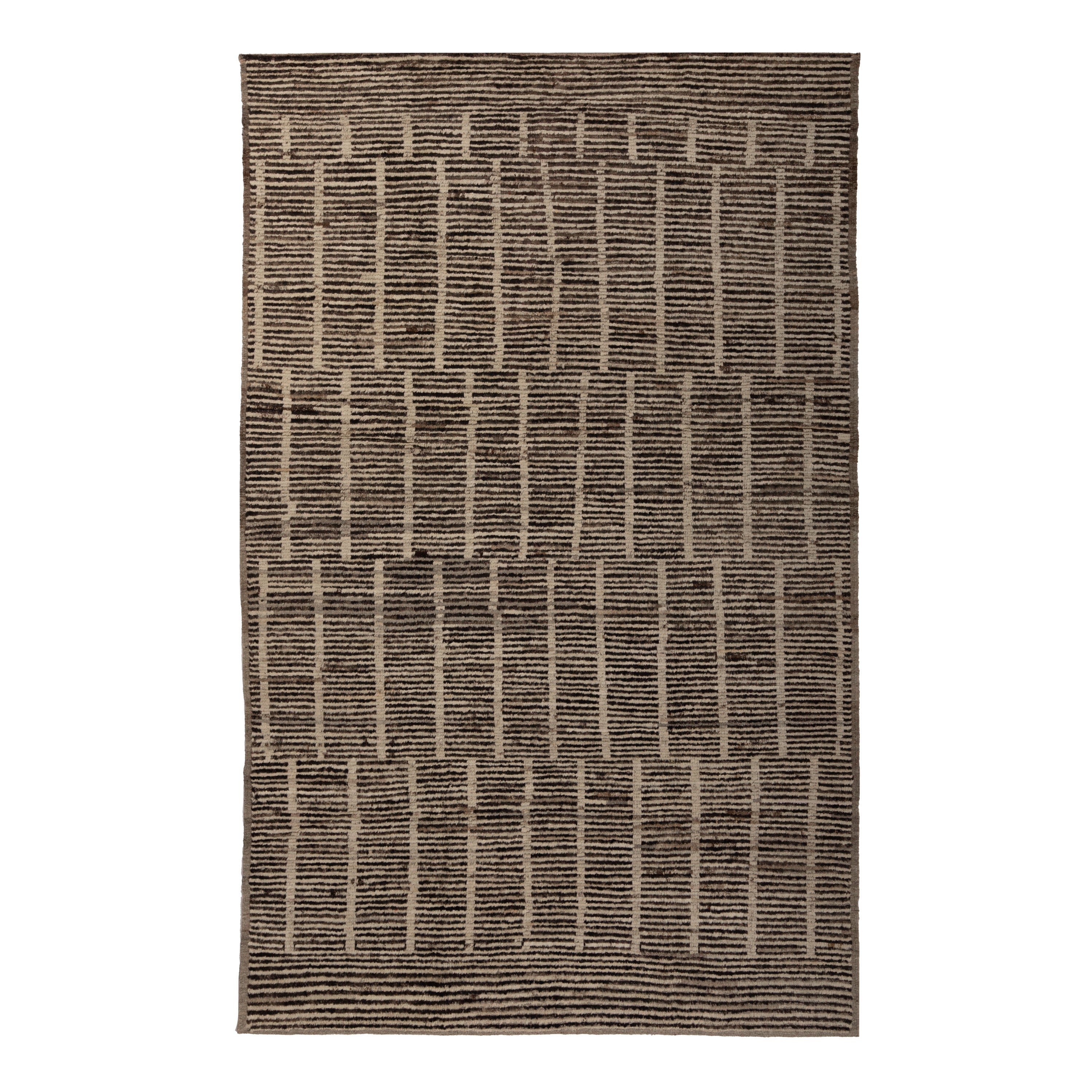 Zameen Patterned Modern Wool Rug - 6'4" x 9'10" Default Title