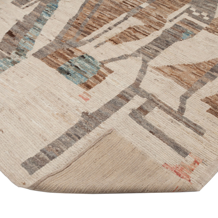 Zameen Patterned Modern Wool Rug - 6'6" x 10'7" Default Title