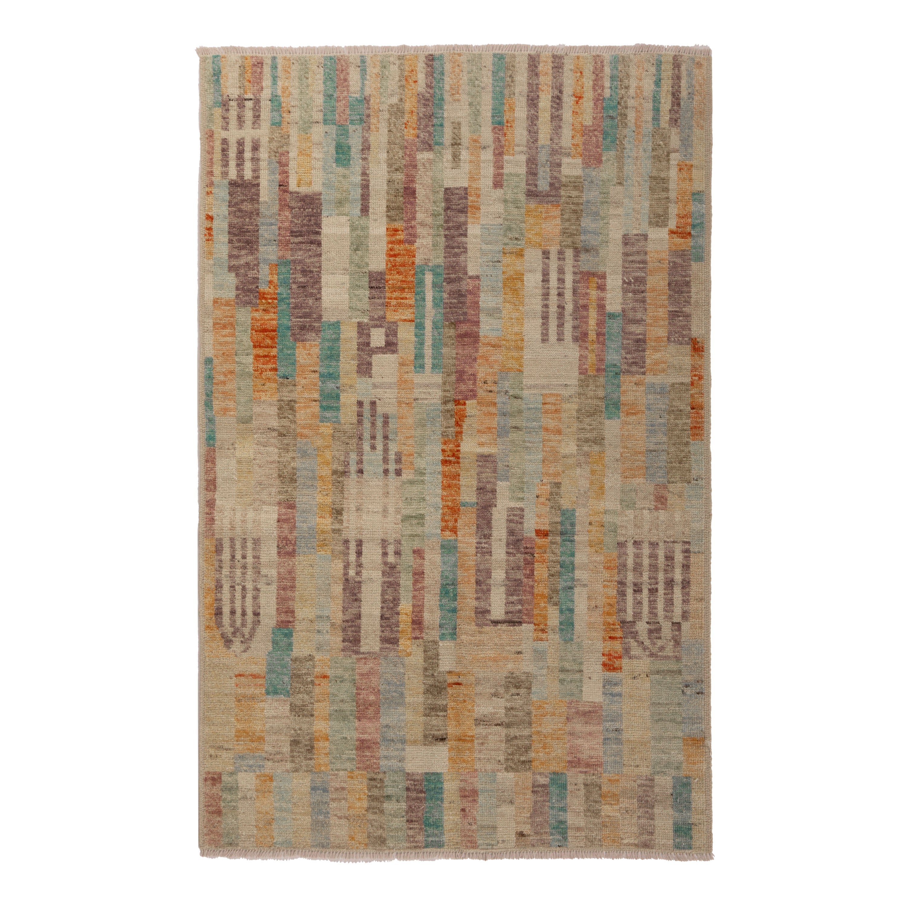 Zameen Patterned Modern Wool Rug - 3'10" x 5'11" Default Title