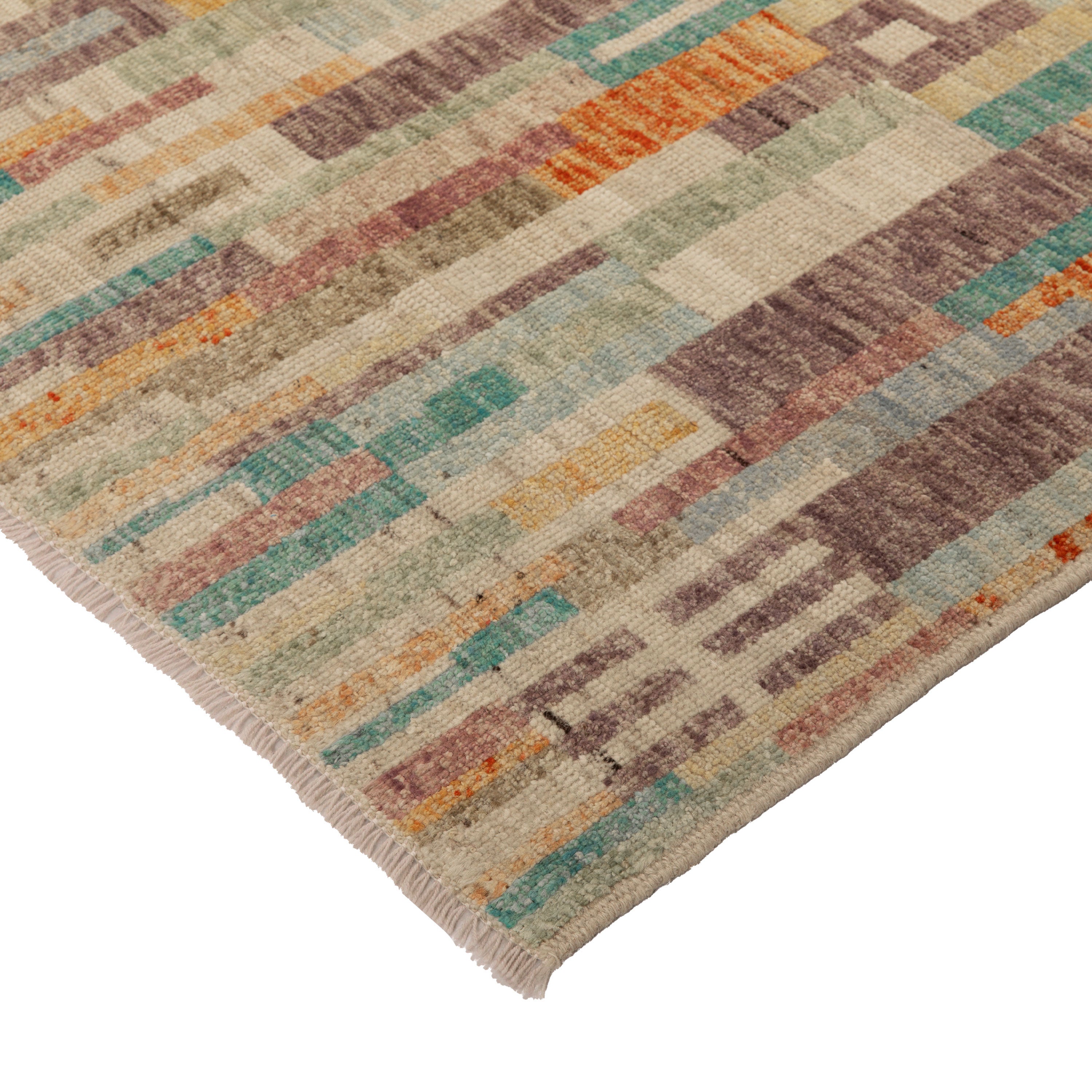 Zameen Patterned Modern Wool Rug - 3'10" x 5'11" Default Title