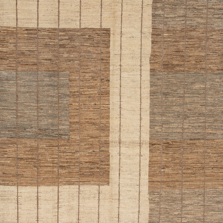 Zameen Patterned Modern Wool Rug - 9'7" x 11'6" Default Title