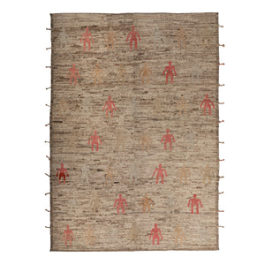 Zameen Patterned Modern Wool Rug - 6'9" x 9'7" Default Title