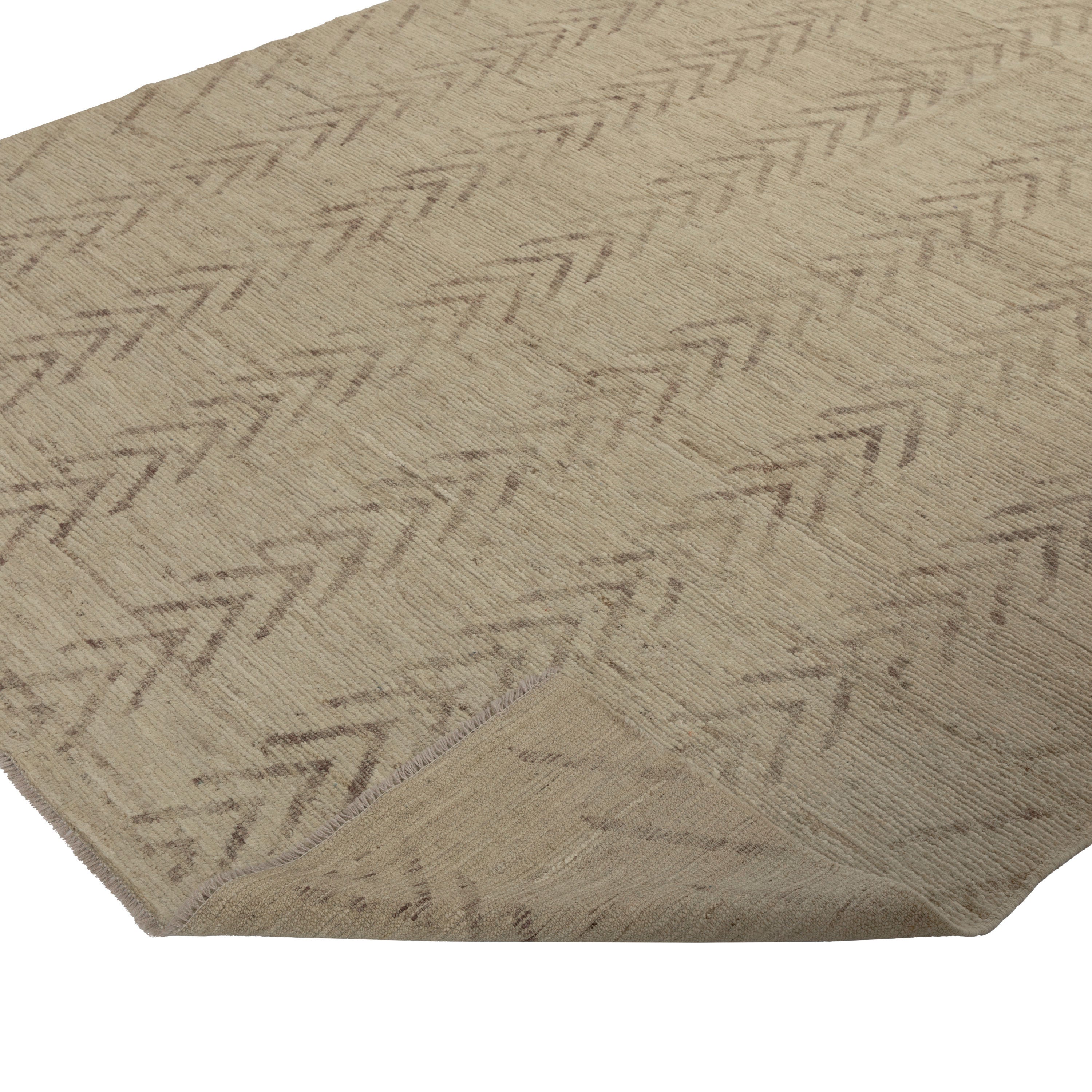 Zameen Patterned Modern Wool Rug - 6'5" x 9'7" Default Title