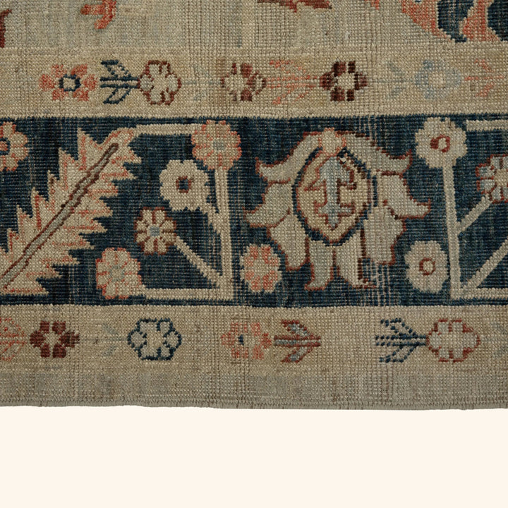 Zameen Patterned Modern Wool Rug - 8'7" x 10'2" Default Title