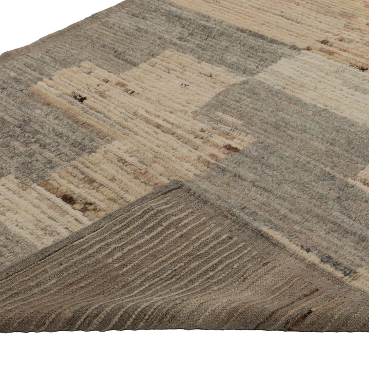 Zameen Patterned Modern Wool Rug - 3'6" x 11'6" Default Title