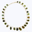 Olive Tourmaline Slices Fringe Necklace (25)