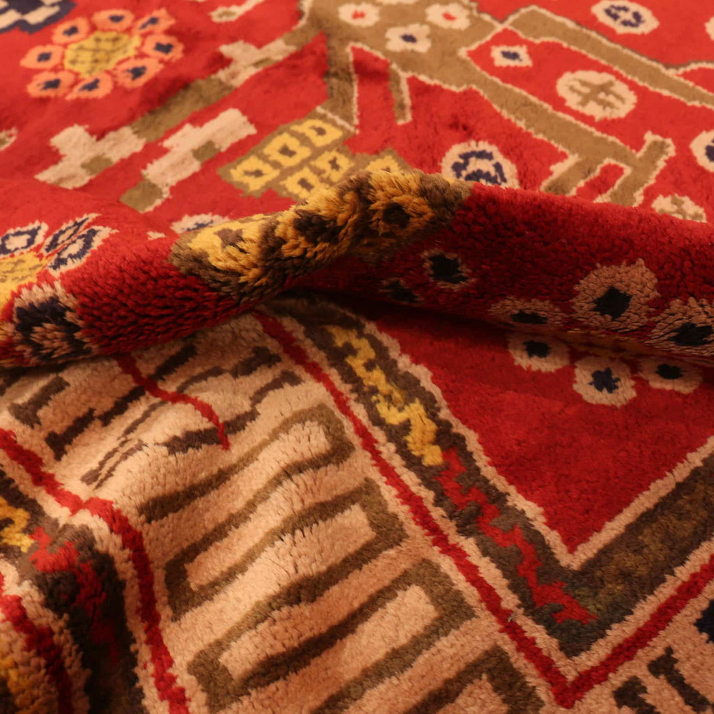 Red Vintage Sc&inavian Wool Rug - 10'3" x 13'8"