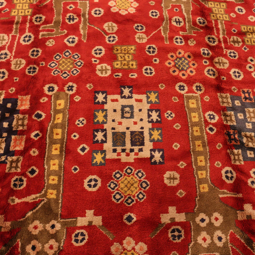 Red Vintage Sc&inavian Wool Rug - 10'3" x 13'8"