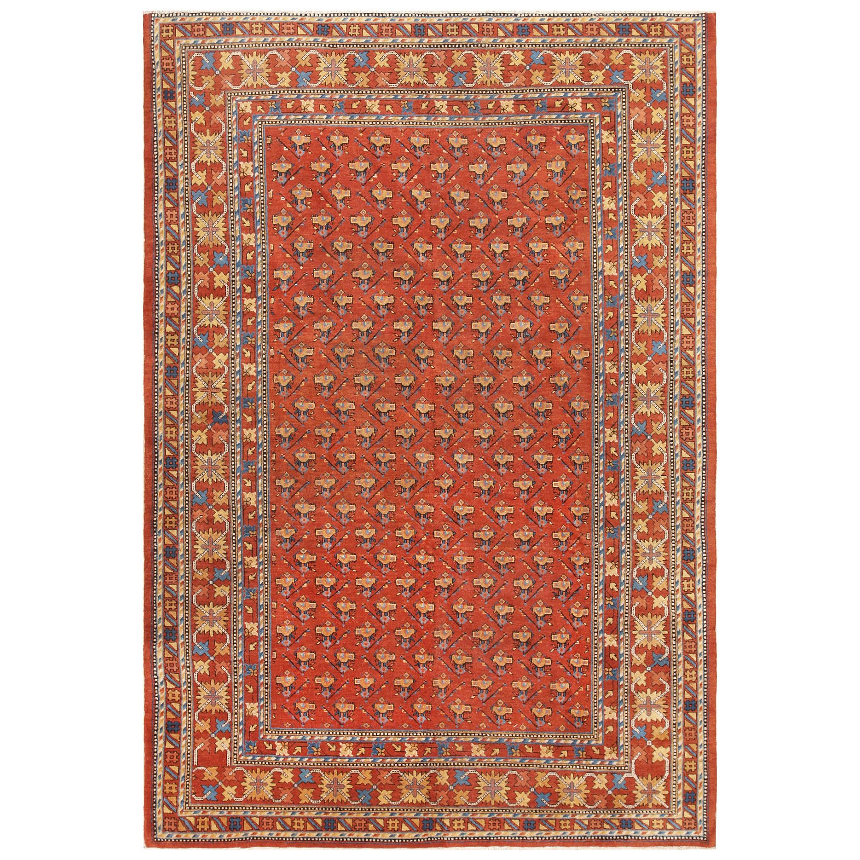 Red Antique Khotan Rug - 8'5" x 12'