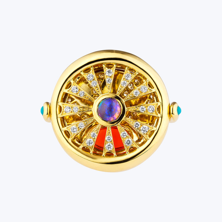 4 Element Fire Flip Ring Default Title