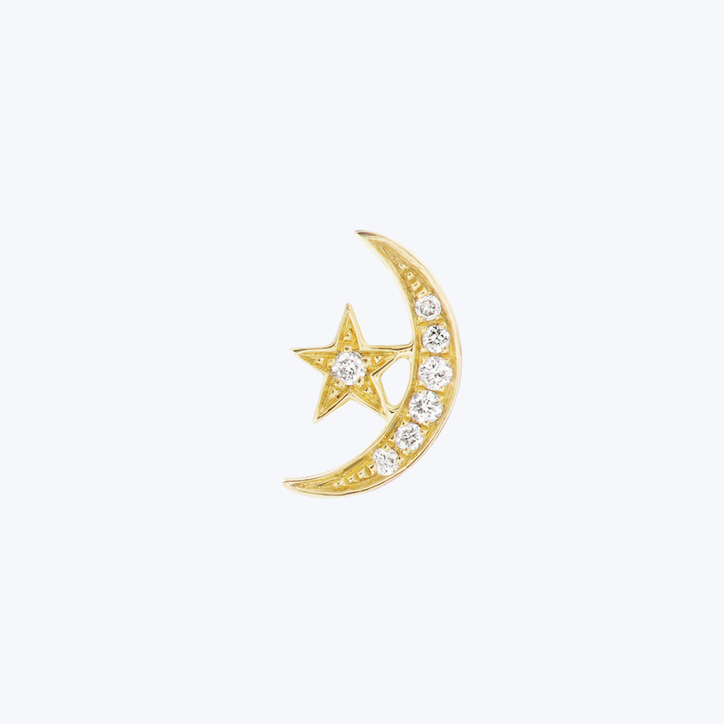 Star And Moon Air Stud (Single) Default Title