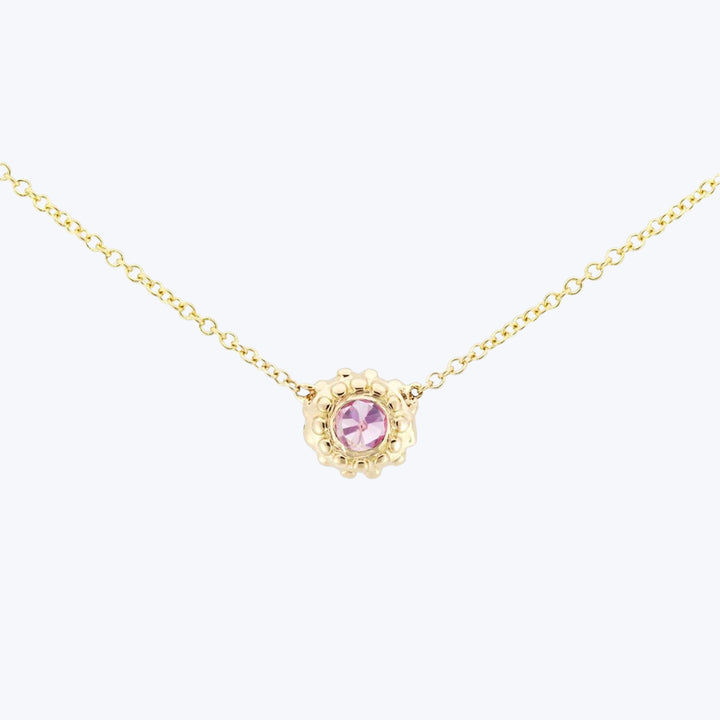 Evo Pink Sapphire Necklace Default Title