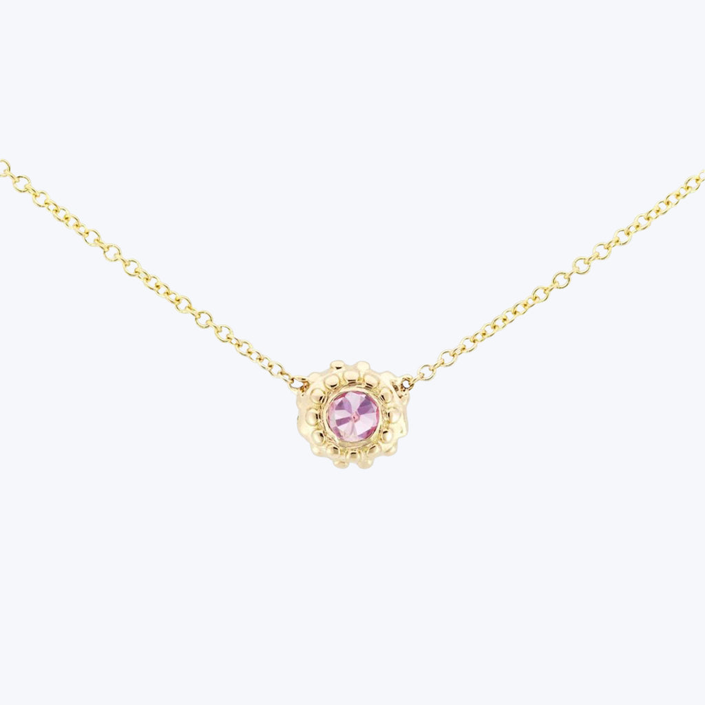 Evo Pink Sapphire Necklace Default Title