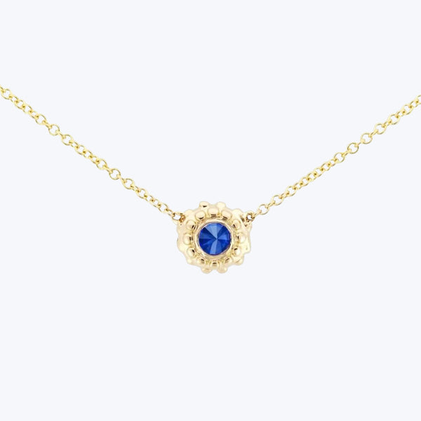 Evo Blue Sapphire Necklace Default Title