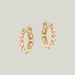 Valerie Pink Sapphire Mini Hoops Default Title