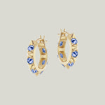 Valerie Blue Sapphire Mini Hoops Default Title