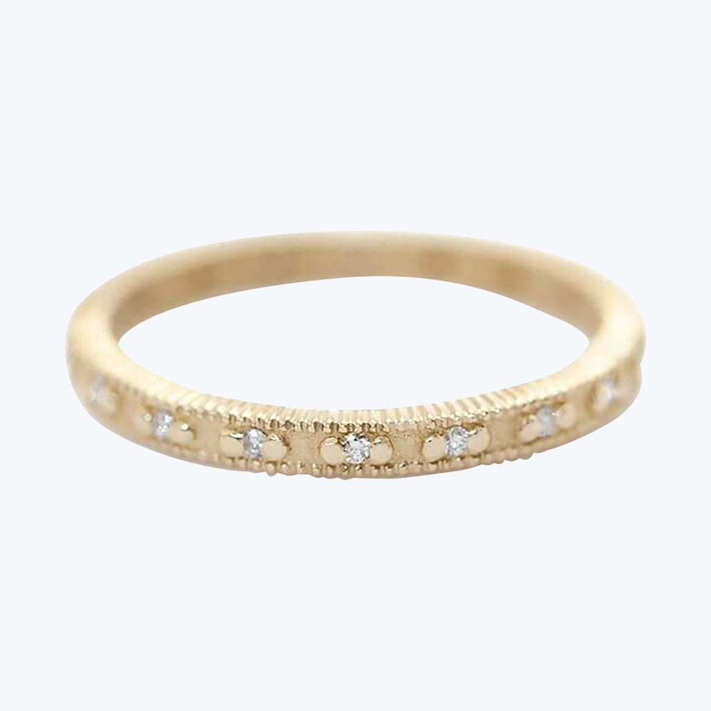 Ribbed Tiny Eternity Band Default Title