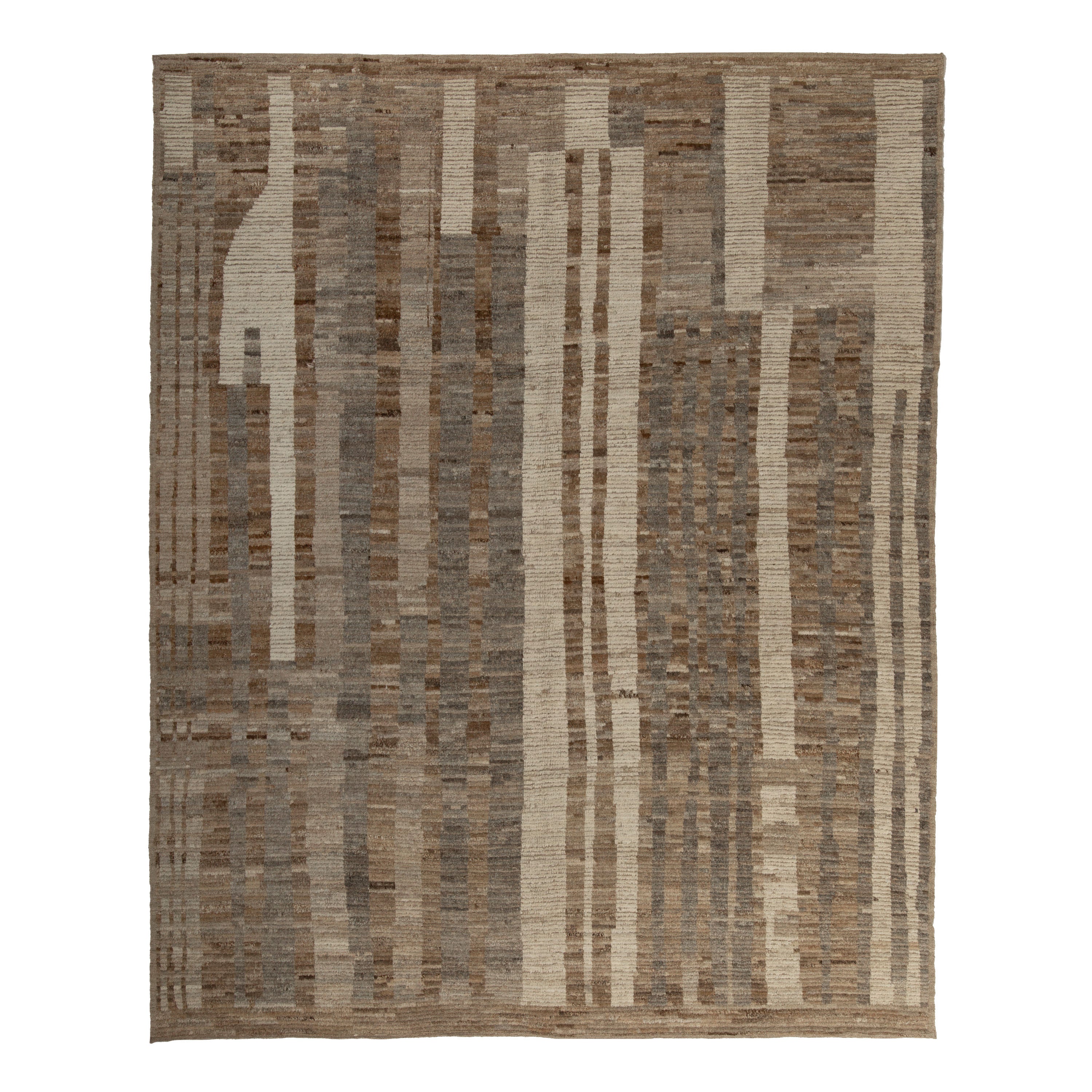 Zameen Patterned Modern Wool Rug - 8'9"x 10'7" Default Title