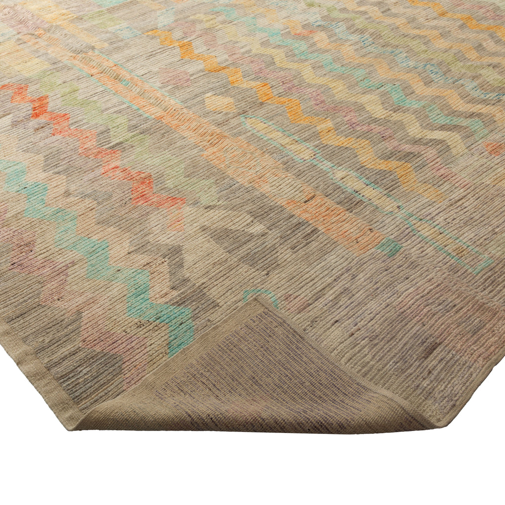 Zameen Patterned Modern Wool Rug - 13'8" x 17'11"