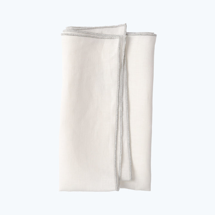 Eco-friendly reusable drawstring bag with simple white design.