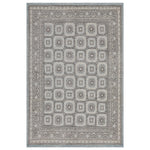 Grey Traditional Wool Rug - 7'10" x 10'8"