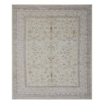Cream Traditional Wool Rug - 7'10" x 9'11"