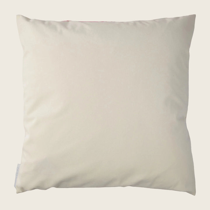 Plume Rose Finch Ivoire Eco Suede Pillow