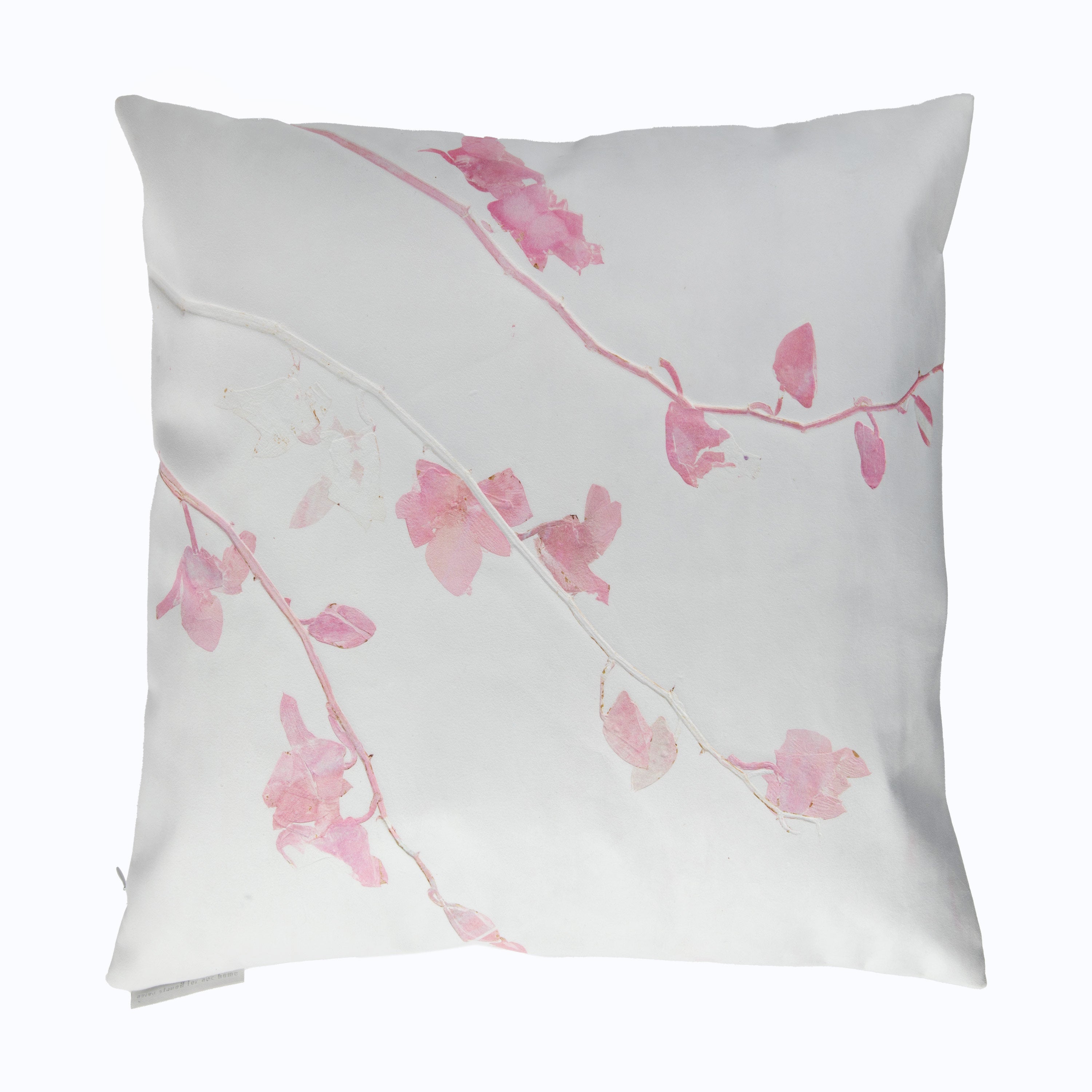 Orchid Eco Suede Pillow, Scarlet