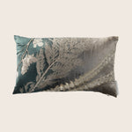 Collage Ombre Lumbar Pillow, Malachite on Cobble