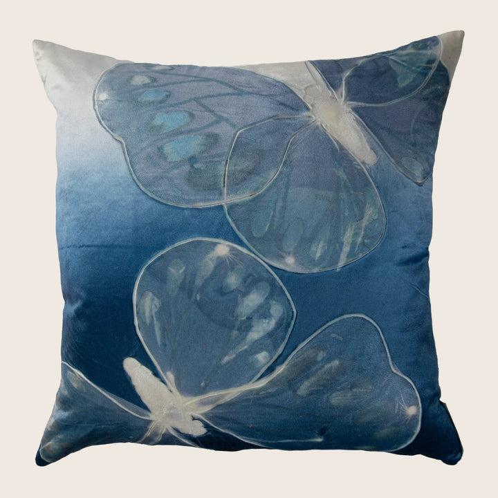 Ombre Monarch Pillow, Twilight on Ivoire