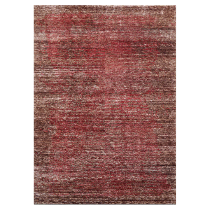 Red Nu Vibrant Modern Silk Rug - 8' x 10' Default Title