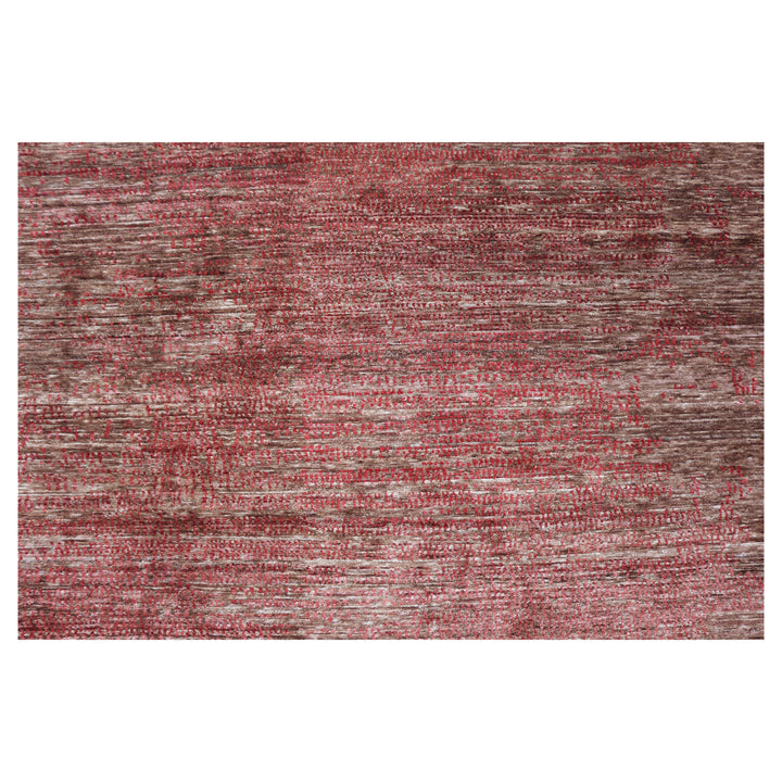 Red Nu Vibrant Modern Silk Rug - 8' x 10' Default Title