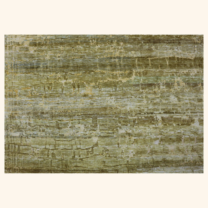 Distressed, weathered surface with organic wood-like texture in muted colors.